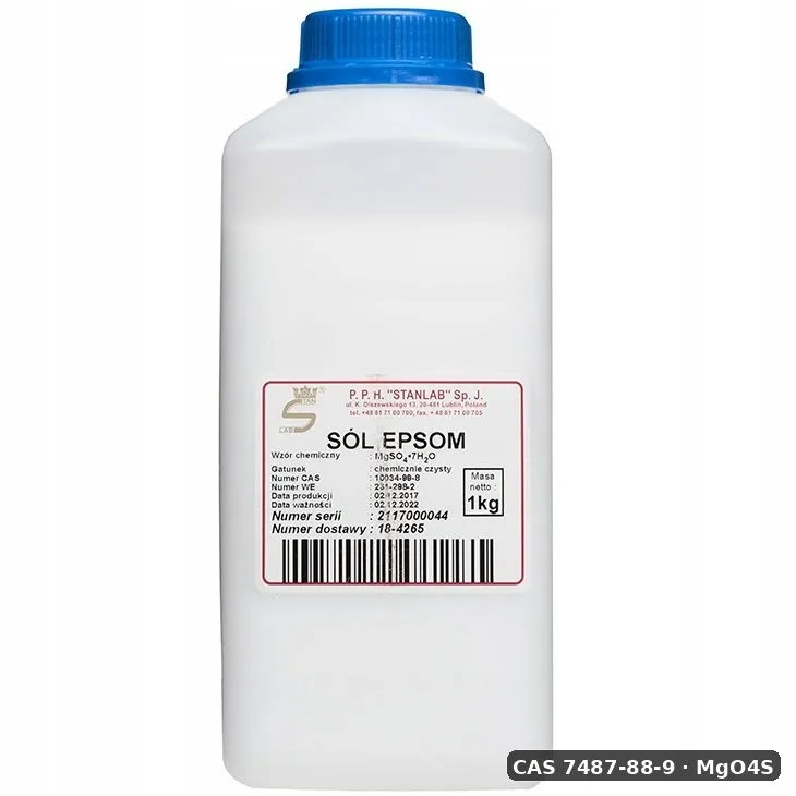Siarczan Magnezu — CAS 7487-88-9 — MgO4S — odczynnik chemiczny