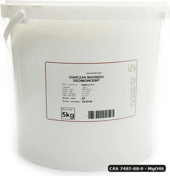 Siarczan Magnezu — CAS 7487-88-9 — MgO4S — odczynnik chemiczny