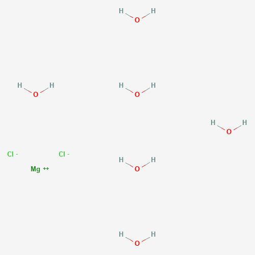 Szkielet 2D Chlorek magnezu sześciowodny, CAS 7791-18-6, wzór Cl2H12MgO6